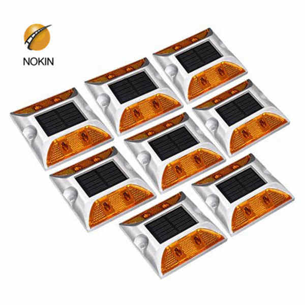 White Pedestrian Solar Studs Company